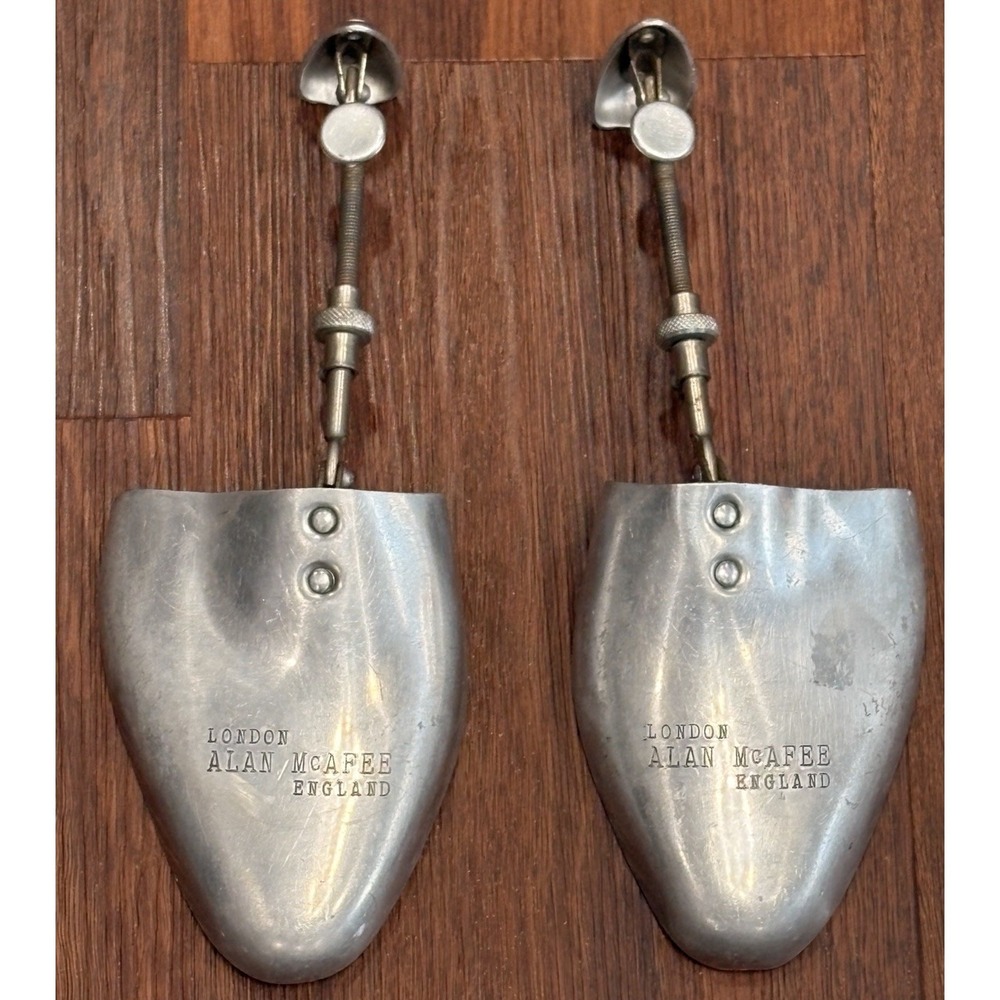 Vintage London Alan McAfee Aluminum Shoe Trees Inserts Made In England 7 X 8 M - Picture 2 of 16